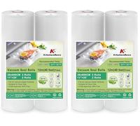 KitchenBoss Sacs Sous Vide Alimentaire：2 Rouleaux 28x600cm, Rouleau Sous Vide Alimentaire Convient à L'appareil de Mise sous Vide, Sac Sous Vide pour la Cuisson, Sachet Sous Vide Alimentaire sans BPA