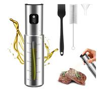 KitchenBoss Spray Huile Cuisine Air Fryer: Vaporisateur Huile Pulvérisateur Verre et en Acier Inoxydable 100ml Olive Oil Spray pour Barbecues, Salade, Cuisine