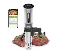 KitchenBoss Thermoplongeur Wi-Fi Cuisson Sous Vide: 1100W Cuiseur Sous Vide IPX7 Imperméable à l'eau d'Immersion de Cuisinière Thermostat Réglable LED Thermo Plongeur