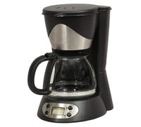 KITCHENCHEF Cafetière filtre 6 tasses programmable Noire & Inox - KSMD230T