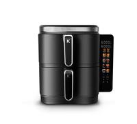 KitchenCook AIRFLOW12 LED Friteuse sans huile verticale à double colonne avec 10 programmes préréglés - 12 L