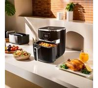 Kitchen Cook AIRMED55 friteuse Unique 5,5 L Autonome 1400 W Friteuse d’air chaud Noir