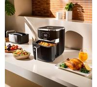 Kitchen Cook AIRMED55 friteuse Unique 5,5 L Autonome 1400 W Friteuse d’air chaud Noir