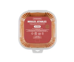 KITCHENCOOK Caissettes en papier jetables pour friteuse sans huile, modèle AIRFRYPAPER20, lot de 120