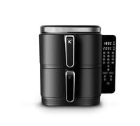 Kitchencook - Double Friteuse à Air Verticale 12l - 2800w - 12 Programmes - Thermostat Réglable - Panier à Friture Amovible