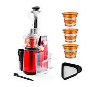 Extracteur De Fruits Et Legumes 3 Tamis Modele Ultimate Red A Pression Douce De Kitchencook