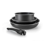 Kitchencook Flex 4 - Batterie De Cuisine Aluminium 4 Pièces Avec Poignée Amovible