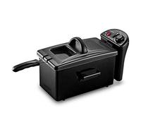 Kitchencook - Friteuse 3l Inox Semi Pro - 2100w - Couvercle Avec Fenêtre - Rangement Compact - Pieds Antidérapants