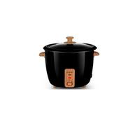 Kitchencook - Japan Wood Black - Noir - Cuiseur à Riz - 1l - 400w - Maintien Au Chaud - Cuve Antiadhésive