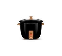 Kitchencook - Japan Wood Black - Noir - Cuiseur à Riz - 1l - 400w - Maintien Au Chaud - Cuve Antiadhésive