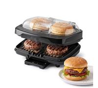 Kitchencook - Kburger - Grill à Hamburgers - 1000 W - Double Plaque