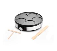 KitchenCook – Crêpière électrique Minicrepe Nx – Fonte d'aluminium, revêtement antiadhésif, 1200 W