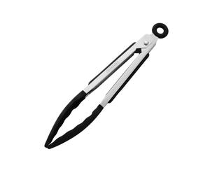 Kitchencook Pince27 - Pince alimentaire 27 cm - Acier et silicone - Résistante chaleur 200°C - Polyvalente