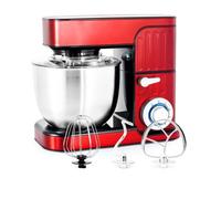 KitchenCook Robot pétrin Antara – Inox, mouvement planétaire – Rouge