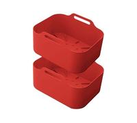 Kitchencook - Silpot2 Red - Lot De 2 Paniers Cuisson Silicone Air Fryer