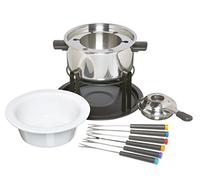 KitchenCraft Service à fondue avec 6 fourchettes Bols en céramique et acier inoxydable