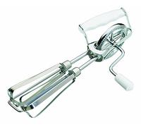 KitchenCraft – Batteur manuel à manivelle, acier inoxydable/plastique, 25 cm