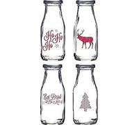 KitchenCraft Bouteille de lait de Noël 300ml Set