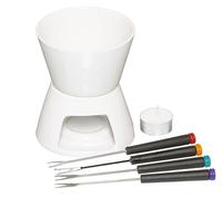 KitchenCraft Chocolate Fondue Set with Ceramic Pot