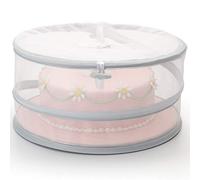 KitchenCraft - Cloche Alimentaire Pliable en Maille, Transparent, 31 x 12 x 16 cm