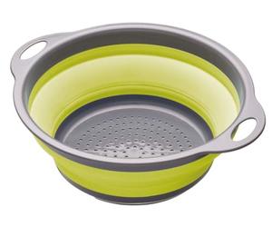 Kitchencraft Colourworks Passoire Pliable, Verte, 24cm, Green