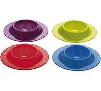 KitchenCraft Colourworks Set of 4 Silicone Egg Cups, Brights