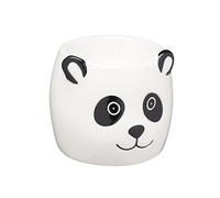 KitchenCraft Coquetier en céramique en forme de panda, 6 x 5,5 x 5,5 cm (2,5" x 2" x 2") - Noir / Blanc
