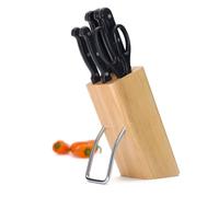 KitchenCraft Couteaux en acier inoxydable (6pcs) dans un bloc en bois