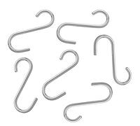 KitchenCraft Crochets en S en Métal Chromé, Taille Petite (5,5 cm), Lot de 6