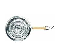 Diffuseur de chaleur KitchenCraft avec poignée en bois, diffuseur de chaleur en acier inoxydable pour casseroles, adapté aux plaques de cuisson à gaz et électriques, 33 x 21 x 2,1 cm, capacité de 5 litres, 1 pièce