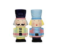 KitchenCraft Ensemble sel et poivre en céramique de la collection Casse-Noisette, 2 pièces, boîte cadeau, mixte