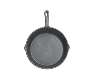 KitchenCraft Flat Round Induction-Safe Cast Iron Griddle Pan, 24 cm (9.5")