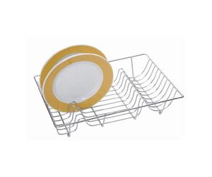 KitchenCraft - Grand Égouttoir à Vaisselle en Métal Plaqué Chrome, 48 x 33 cm