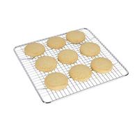 KitchenCraft - Grille de Refroidissement pour Pâtisseries, Plaqué Chrome, 25,5 x 25,5 cm