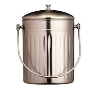 KitchenCraft Poubelle à compost 5L Acier inoxidable