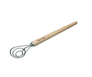 KitchenCraft Home Made - Fouet Danois Mélangeur de Pâte à Pain, Acier Inoxydable, 36 cm