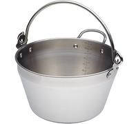 KitchenCraft Home Made Maslin Pan / Jam Pan for Induction Hob, Stainless Steel, 4.5 Litre