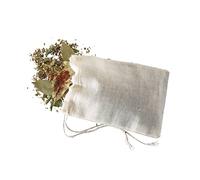 KitchenCraft Home Made Spice Bags for Cooking, Loose Tea and Mulled Wine, Muslin, Pack of 4 Reusable Bouquet Garni Infuser Sachets