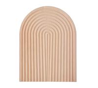 KitchenCraft Idilica planche à découper en bois de hêtre, 2 en 1 planche à découper réversible et planche de présentation de forme géométrique pour le fromage, la charcuterie et les desserts 32cm