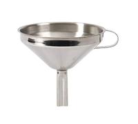 KitchenCraft KCFUNNELSS Entonnoir en acier inoxydable avec filtre Argenté 13 cm