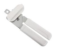 KitchenCraft Kcopener Ouvre-boîte robuste avec décapsuleur intégré Acier inoxydable/plastique 18 cm, Blanc/Argent