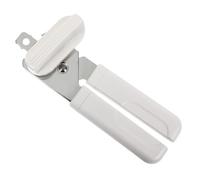 KitchenCraft Kcopener Ouvre-boîte robuste avec décapsuleur intégré Acier inoxydable/plastique 18 cm, Blanc/Argent