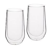 KitchenCraft Le'Xpress Insulated Double-Walled Highball Glasses, 380 ML (Set of 2)