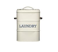 Kitchencraft Boîte à Poudre à Linge en Métal de 3 Kg, 19 X 16 X 27 cm - Crème Antique