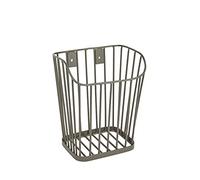 LIVING NOSTALGIA KitchenCraft Petit Panier de Rangement Métallique pour Cuisine/Salle de Bain, Mural ou à Poser, 12 x 15,5 x 19 cm