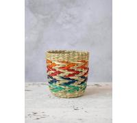 KitchenCraft - Set de 2 Pots de Fleurs en Herbes Marines Tressées pour Petites Plantes d'Intérieurs, 11 x 11 x 11 cm