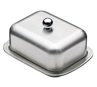 KitchenCraft MasterClass Beurrier Isolant en Acier Inoxydable pour Motte de Beurre de 250g