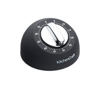 Kitchen Craft KCMTIMBLK Minuteur mécaniquement en Plastique, Noir