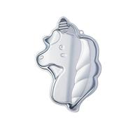 KitchenCraft - Moule à Gâteau Fantaisie Licorne avec Recette, Aluminium Anodisé, 23 x 33,5 x 5 cm