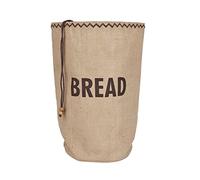 KitchenCraft Natural Elements - Sac de Rangement pour Pain avec Cordon de Serrage, Jute / 100 pourcent Coton, 34 x 17 x 42 cm
